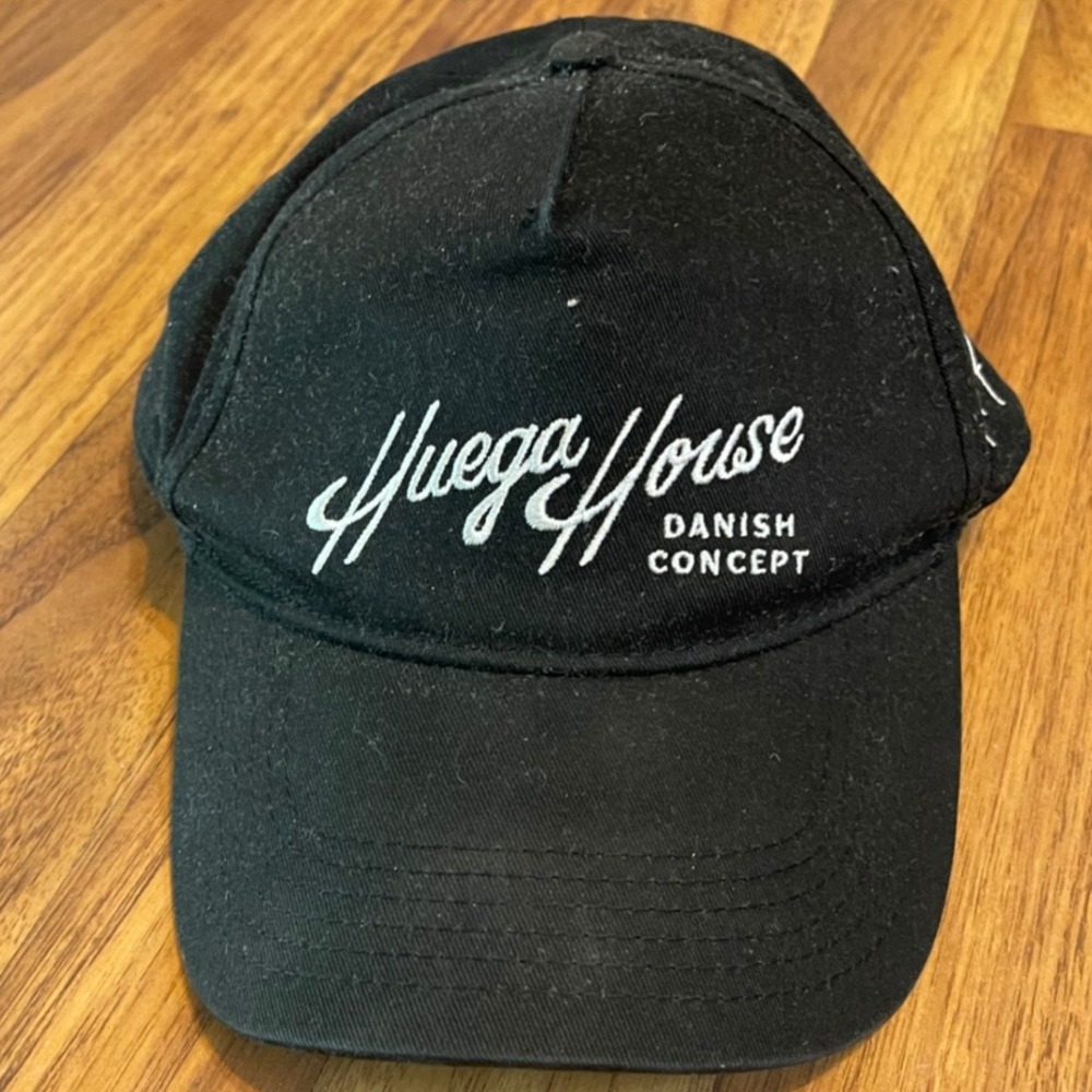 Huega House Danish Concept Snapback Hat Black Embroidered Adjustable Cap